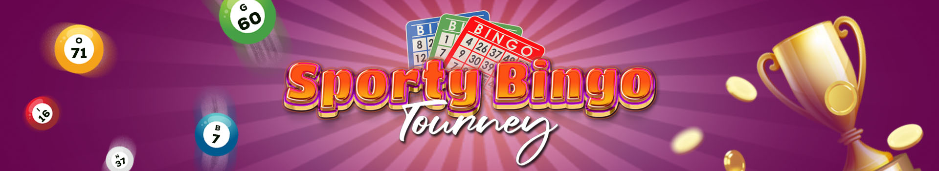 Sporty bingo Tourney Banner