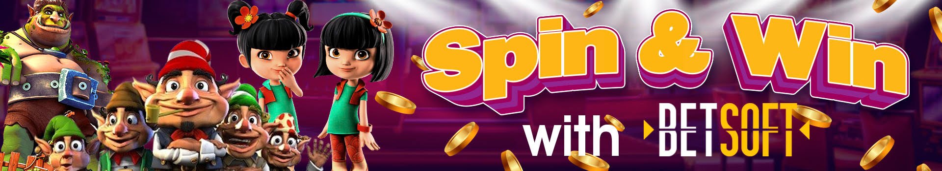 Spin And Win With Betsoft Banner